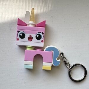 Lego oversized Pink and Blue Unicorn Keychain